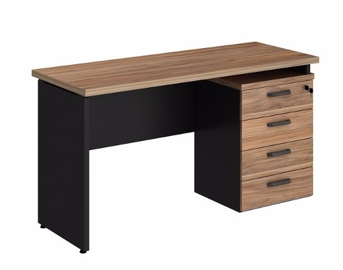 Mesa Reta Linha Corporativa 25mm 2 Gavetas