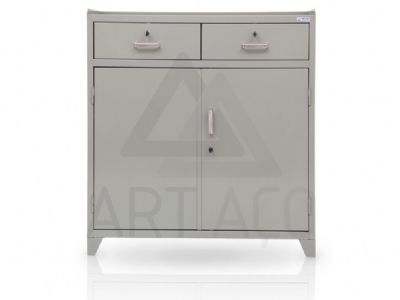 Armário Em Aço 2 Portas E 2 Gavetas 100 A X 090 L X 040 P