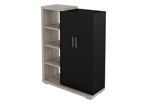 Armário Executivo Tamburato 51mm 2 Portas E Prateleira 166 A  X 125 L X 495 P