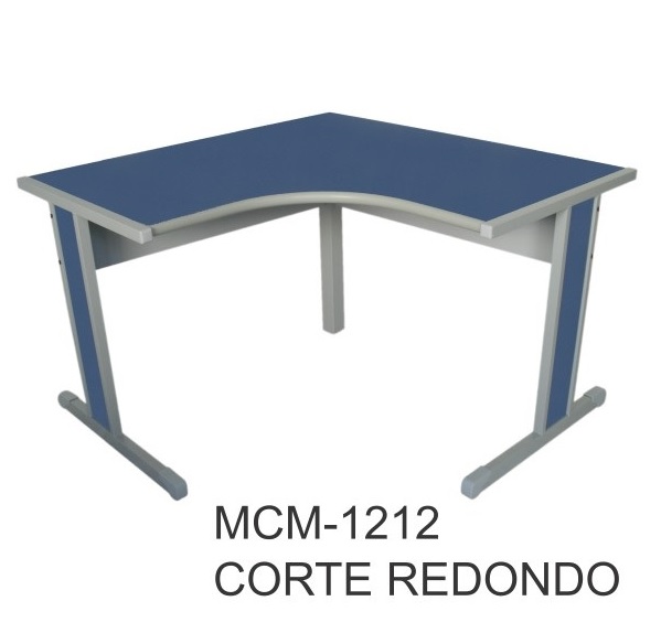 Mesa Estação De Trabalho Delta Corte Redondo Cemawe 