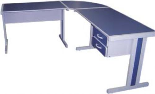 Mesa Em L Com 2 Gavetas