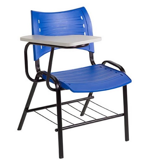 Cadeira Universitária Com Prancheta Longa Modelo ISO